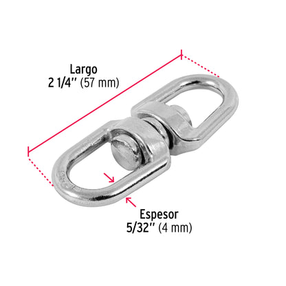 Destorcedor metálico de 5/32', Fiero DESZ-5/32 44098 MM00