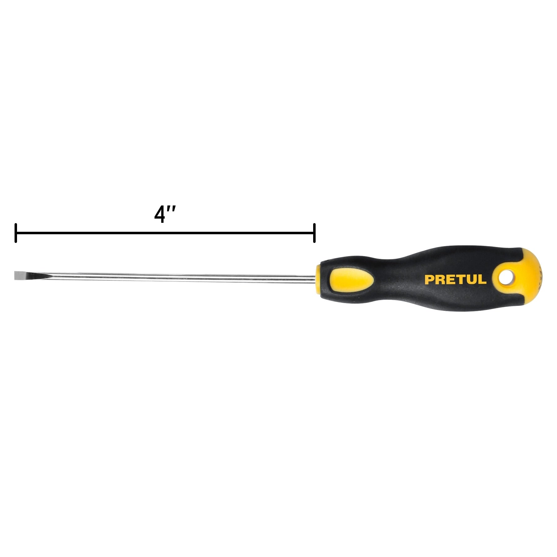 Desarmador cabinet 1/8 x 4' mango Comfort Grip, Pretul DG-1/8X4BP 21486 MM00