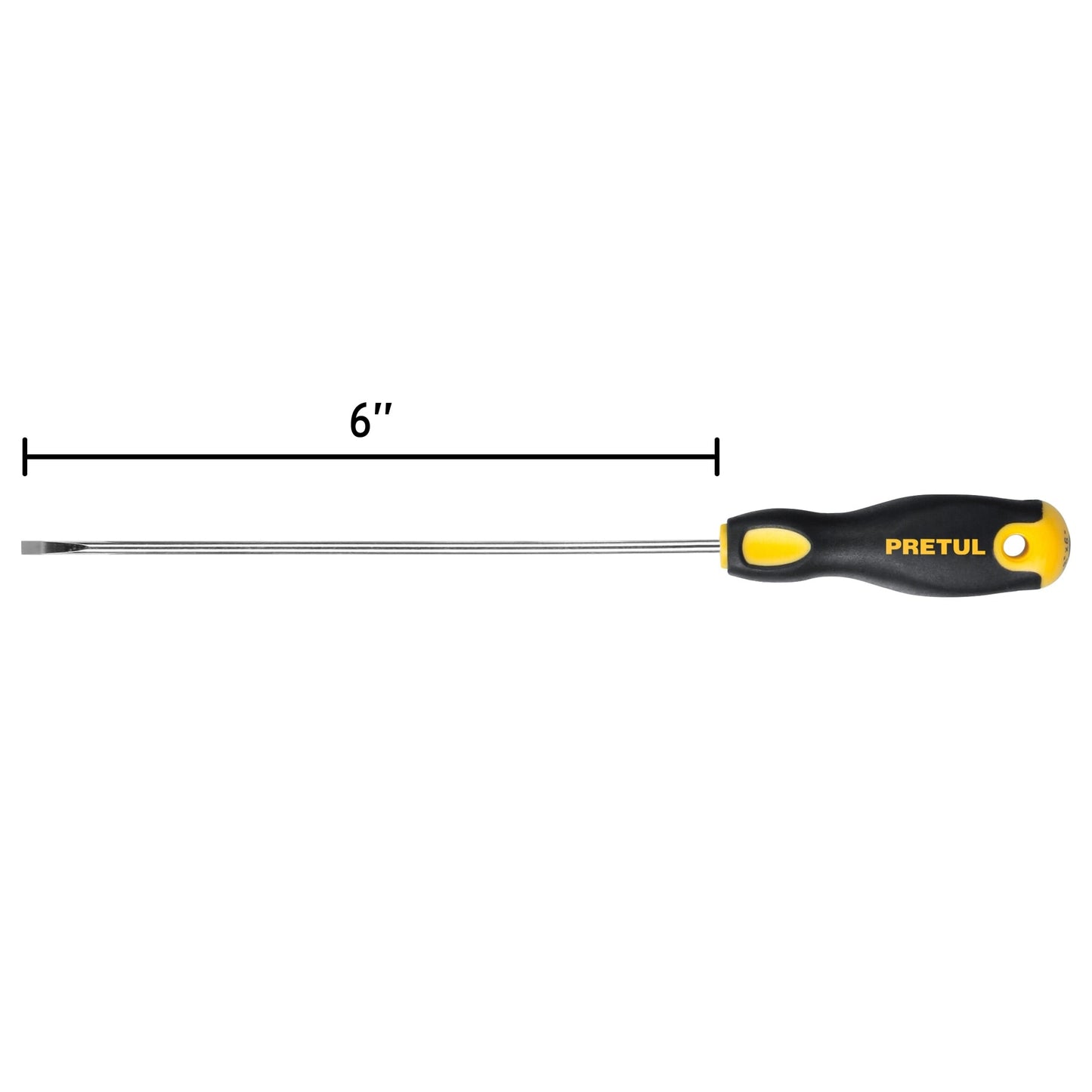 Desarmador cabinet 1/8 x 6' mango Comfort Grip, Pretul DG-1/8X6BP 21487 MM00