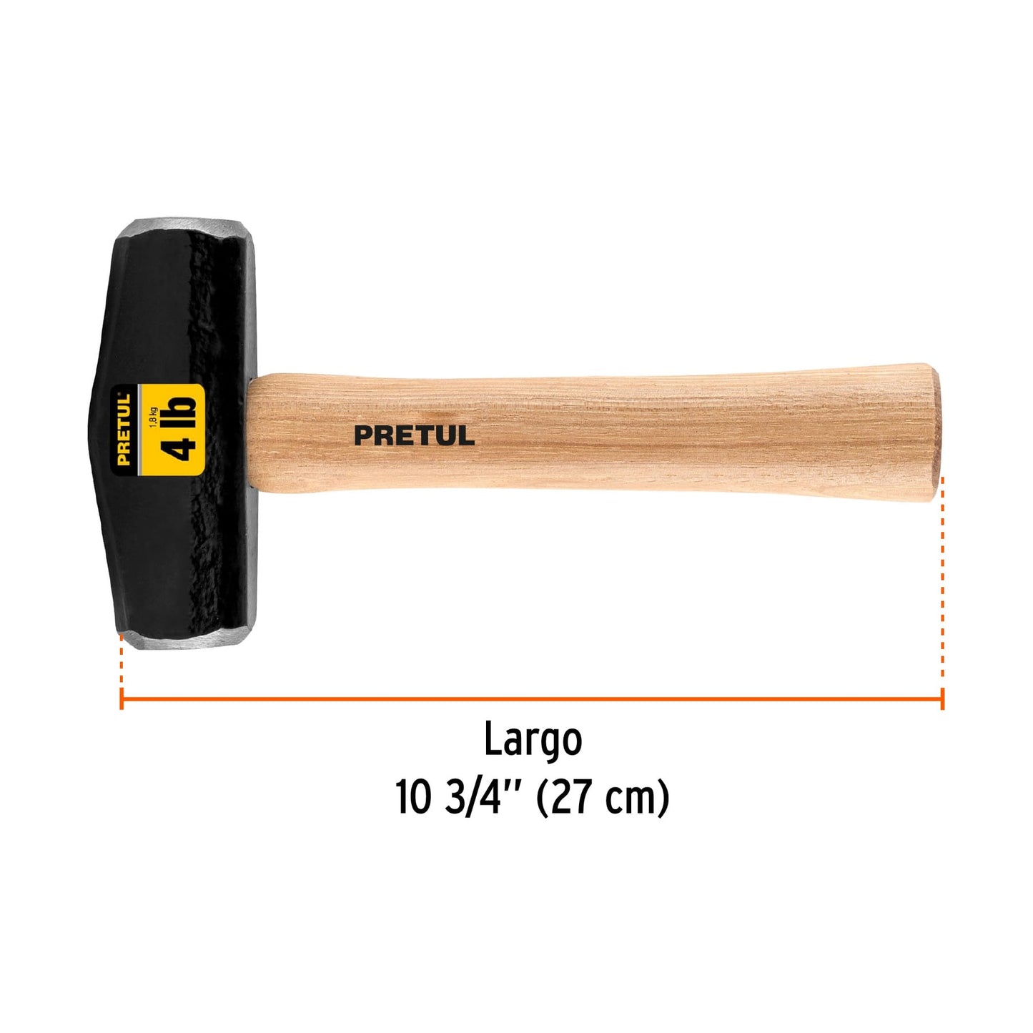 Marro tipo Nevada 4 lbs. mango 10-3/4', Pretul DHT-4P 22217 MM0