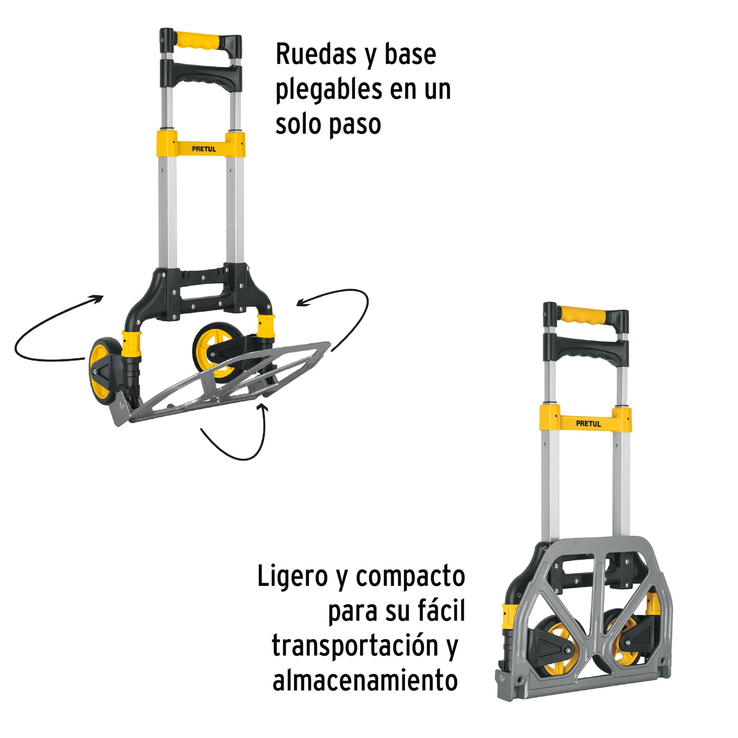 Diablo de carga, plegable, 100 kg, Pretul DIA-100P 24127 MM1