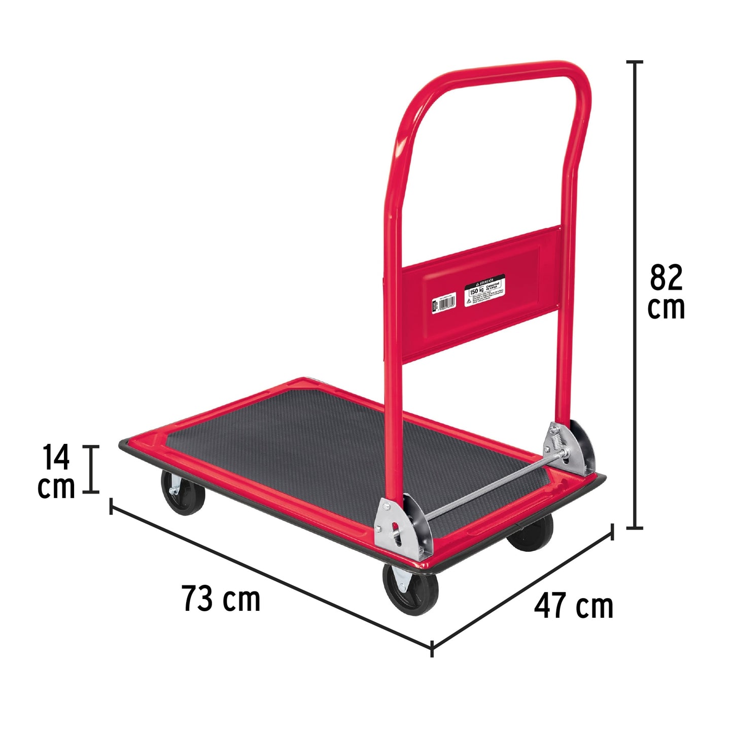 Carro de carga plegable tipo plataforma, 150 kg, Pretul DIA-150P 48595 MM0