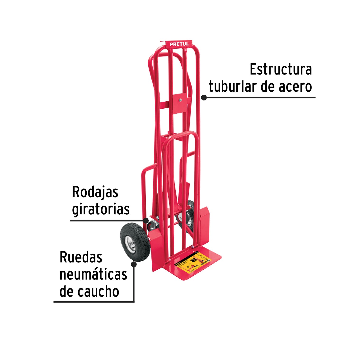 Diablo de carga convertible 3 en 1, 270Kg, Pretul DIA-270P3 26079 MM1