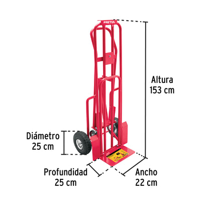 Diablo de carga convertible 3 en 1, 270Kg, Pretul DIA-270P3 26079 MM1