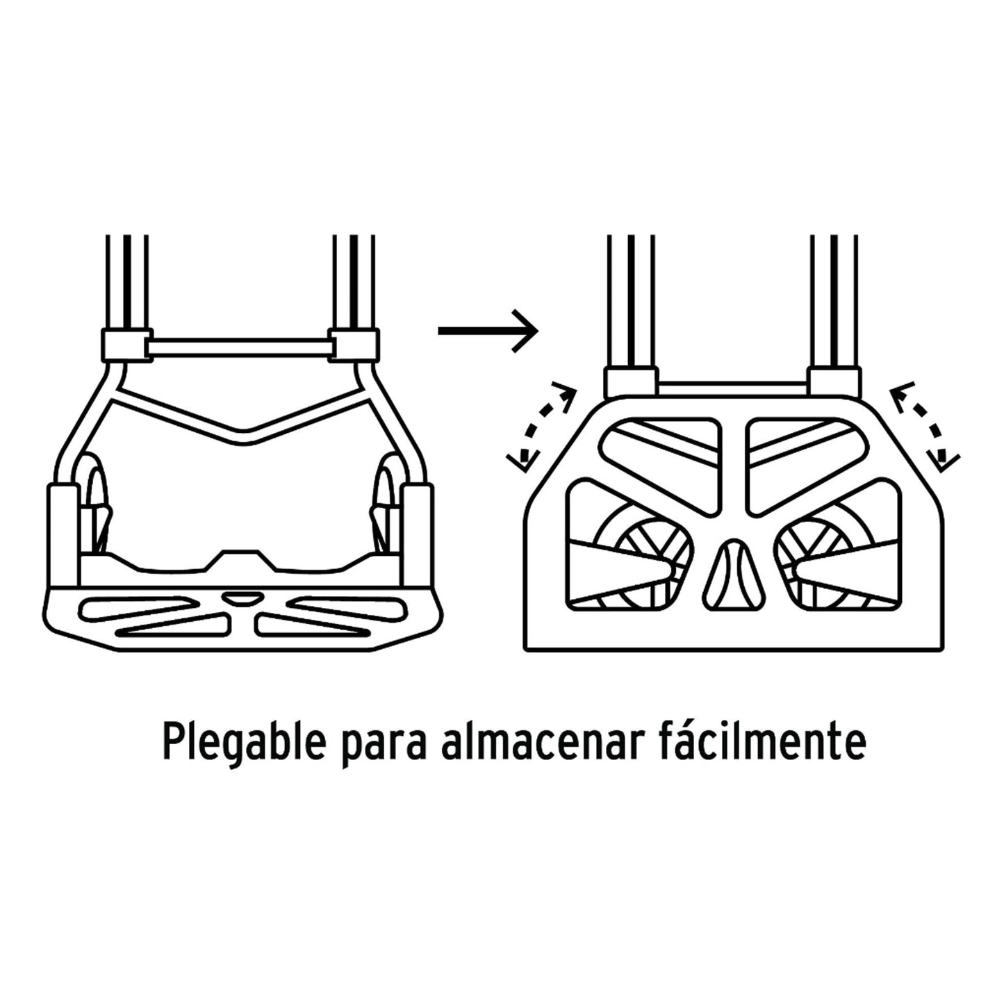 Diablo de carga, plegable, acero, 60 kg, Pretul DIA-60P 26029 MM1