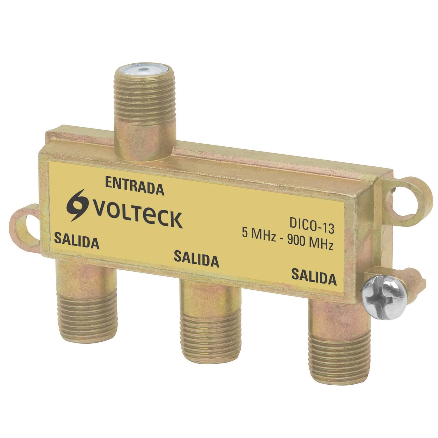 Divisor coaxial de 1 entrada y 3 salidas, Volteck DICO-13 48476 MM00