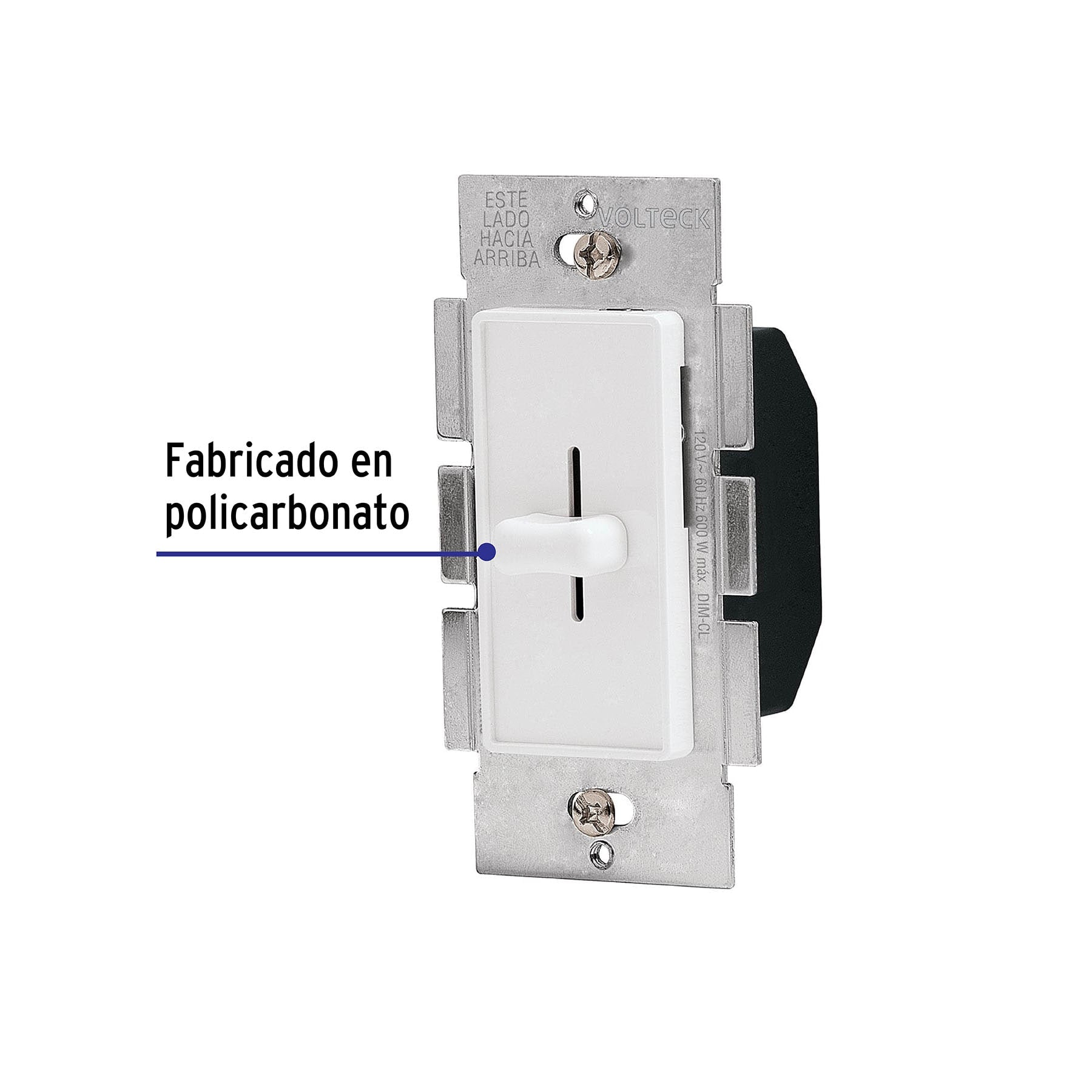 Atenuador de luz deslizable, línea Classic, Volteck DIM-CL 46300 MM00