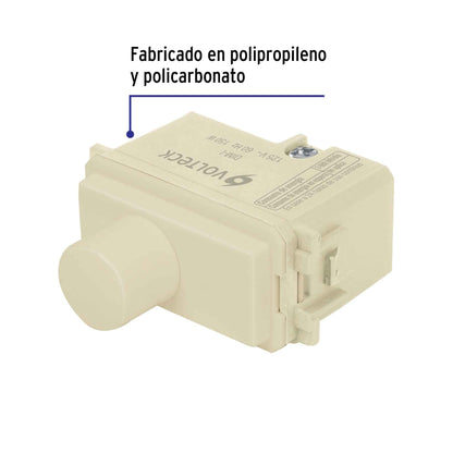 Dimmer giratorio, línea Italiana, marfil, Volteck DIM-I 48080 MM00