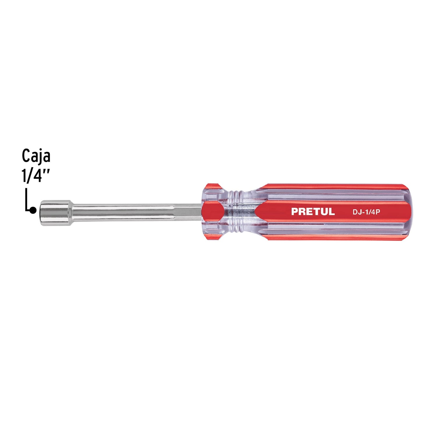 Desarmador de caja 1/4' mango de PVC, Pretul DJ-1/4P 29989 MM00