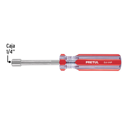 Desarmador de caja 1/4' mango de PVC, Pretul DJ-1/4P 29989 MM00