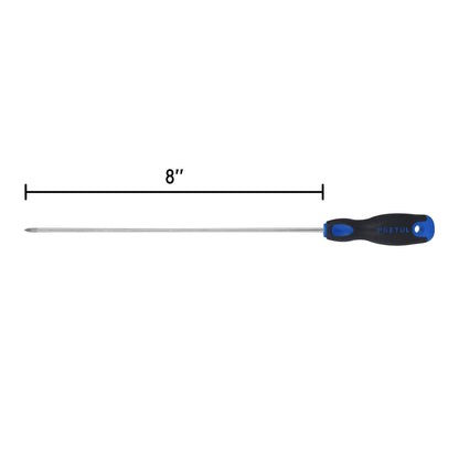 Desarmador de cruz 1/8' x 8' mango Comfort Grip, Pretul DP-1/8X8BP 28084 MM00