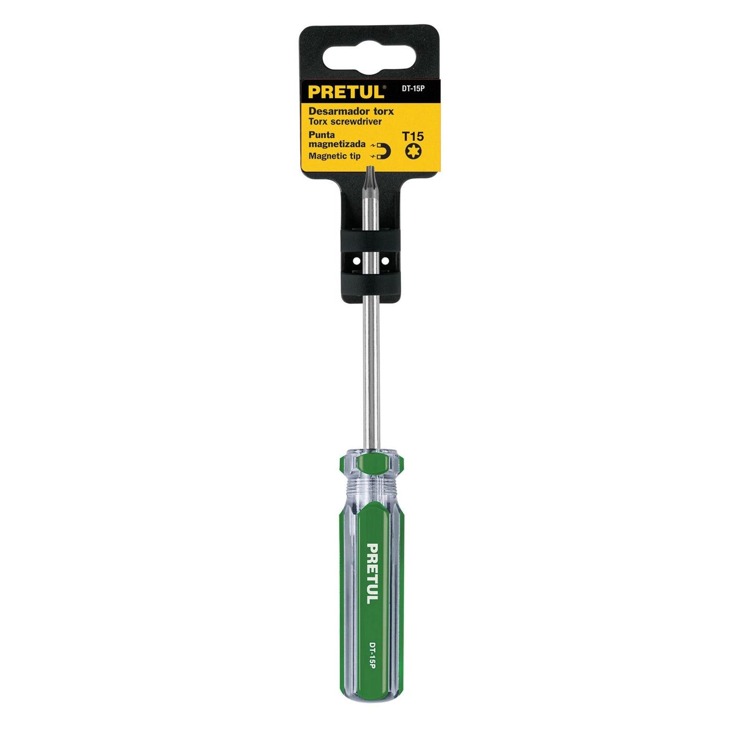 Desarmador punta Torx T 15 mango de PVC, Pretul DT-15P 29983 MM00