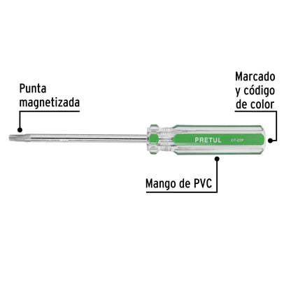 Desarmador punta Torx T 27 mango de PVC, Pretul DT-27P 29986 MM00