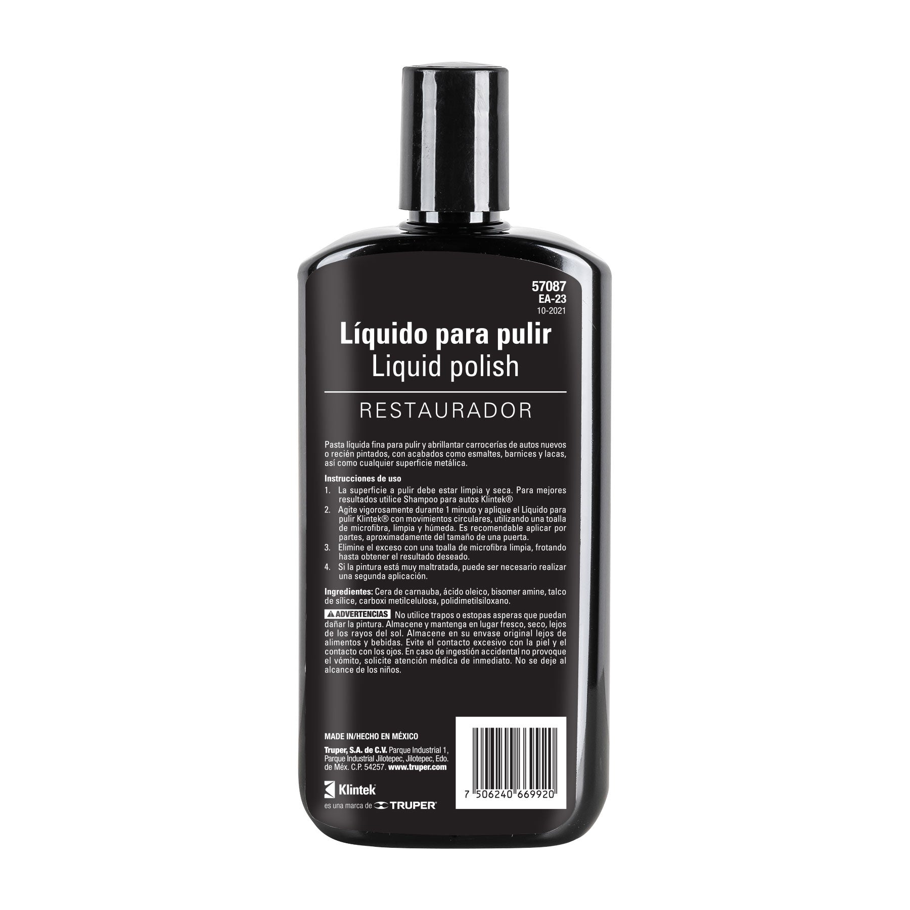 Polish líquido para auto, 473 ml, Klintek EA-23 57087 MM00