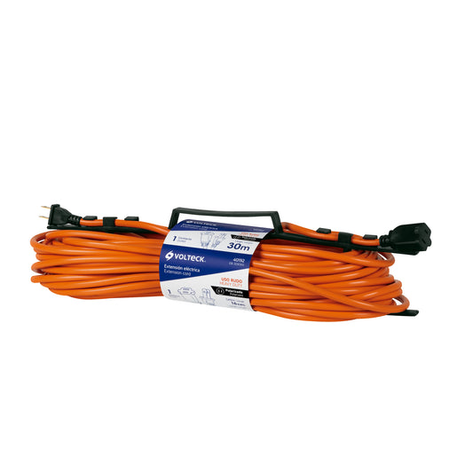 Extensión eléctrica uso rudo 30 m 2x16 AWG para 1 clavija ER-30X16S 40192 MM0