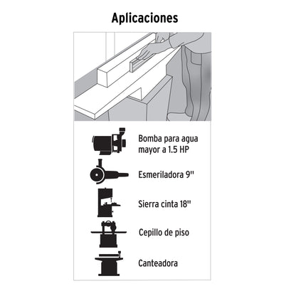 Extensión reforzada aterrizada 10 m 3x12 AWG, Volteck ERA-10X12 46554 MM0