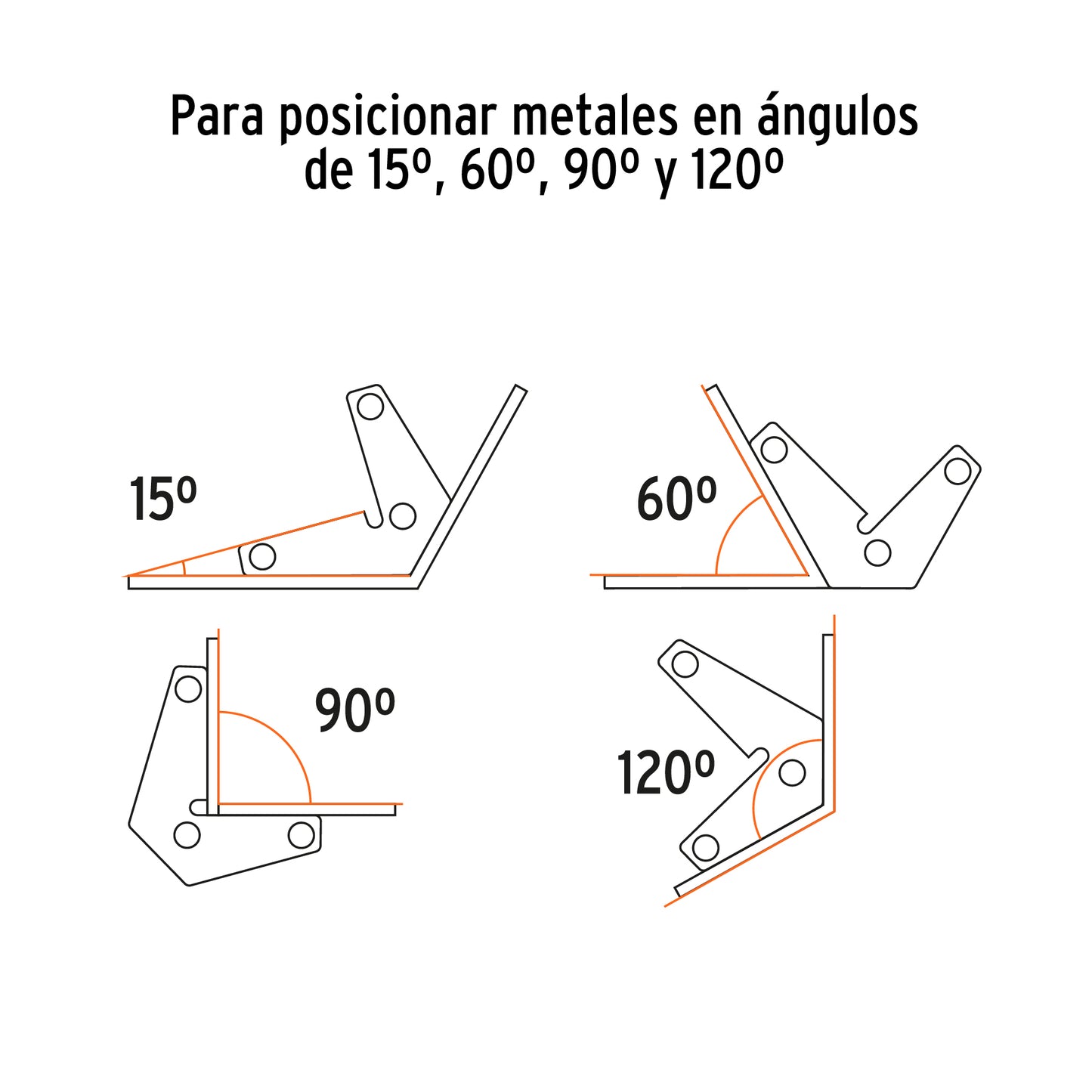 2 Escuadras magnéticas esquineras 3', capacidad 11 kg, Trupe ESM-32 103031 MM00