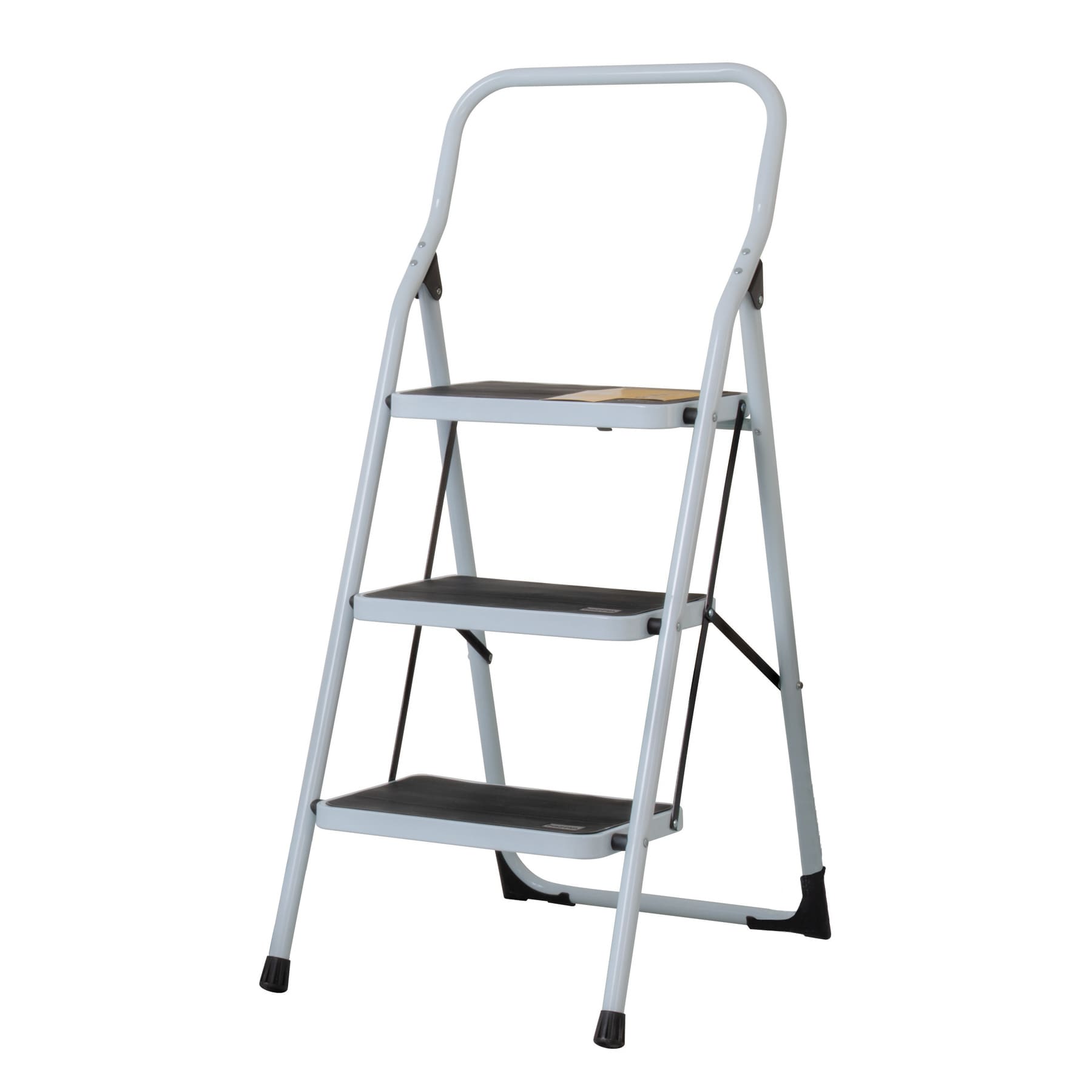 Escalera tubular, plegable, 3 peldaños, Pretul ESTU-3P 24120 MM00