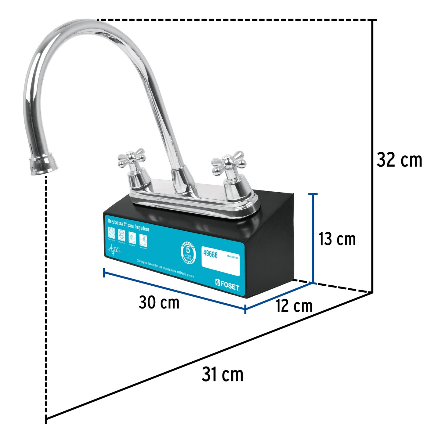 Exhibidor con mezcladora AQF-81, Foset EX-AQF-81 55722 MM3