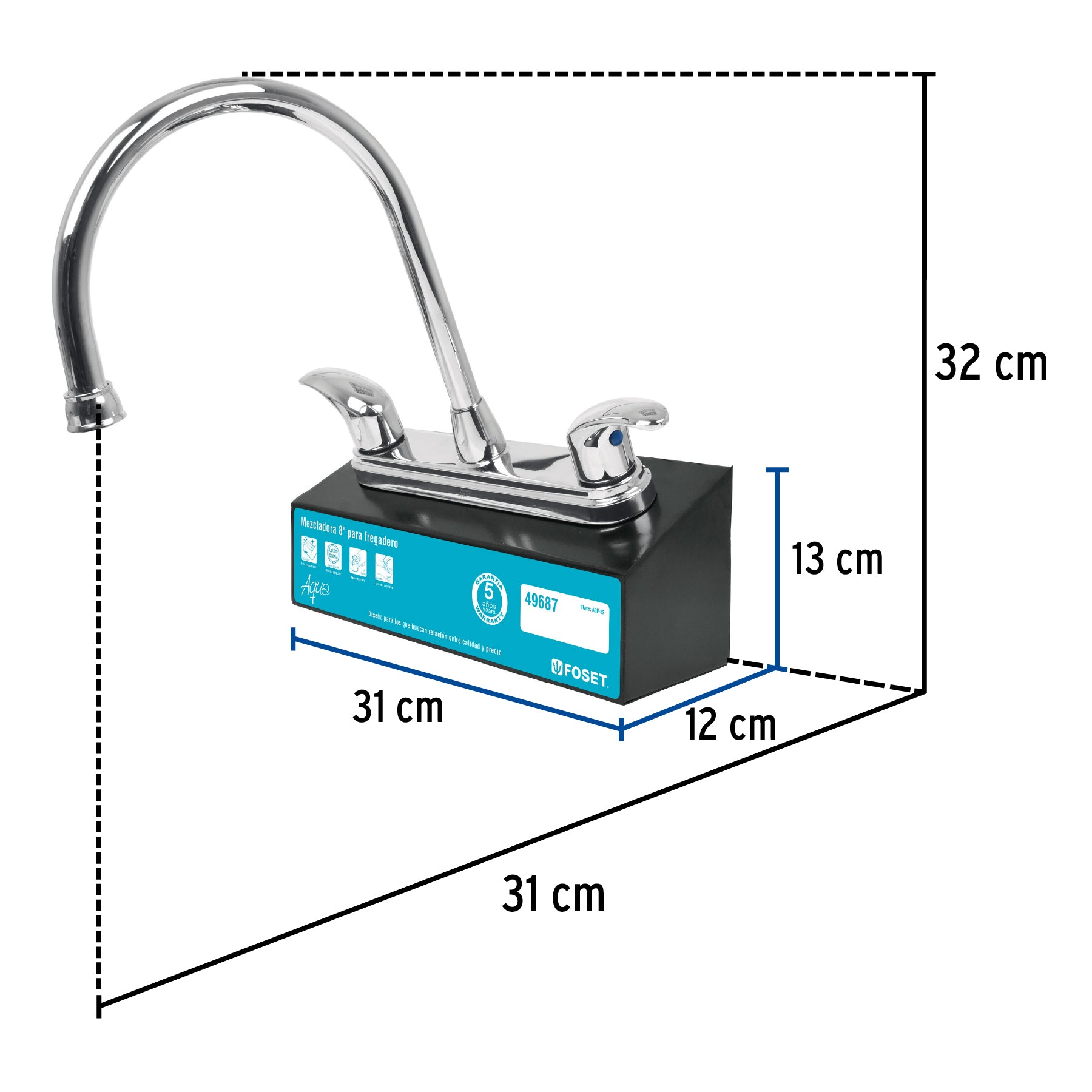 Exhibidor con mezcladora AQF-82, Foset EX-AQF-82 55721 MM3