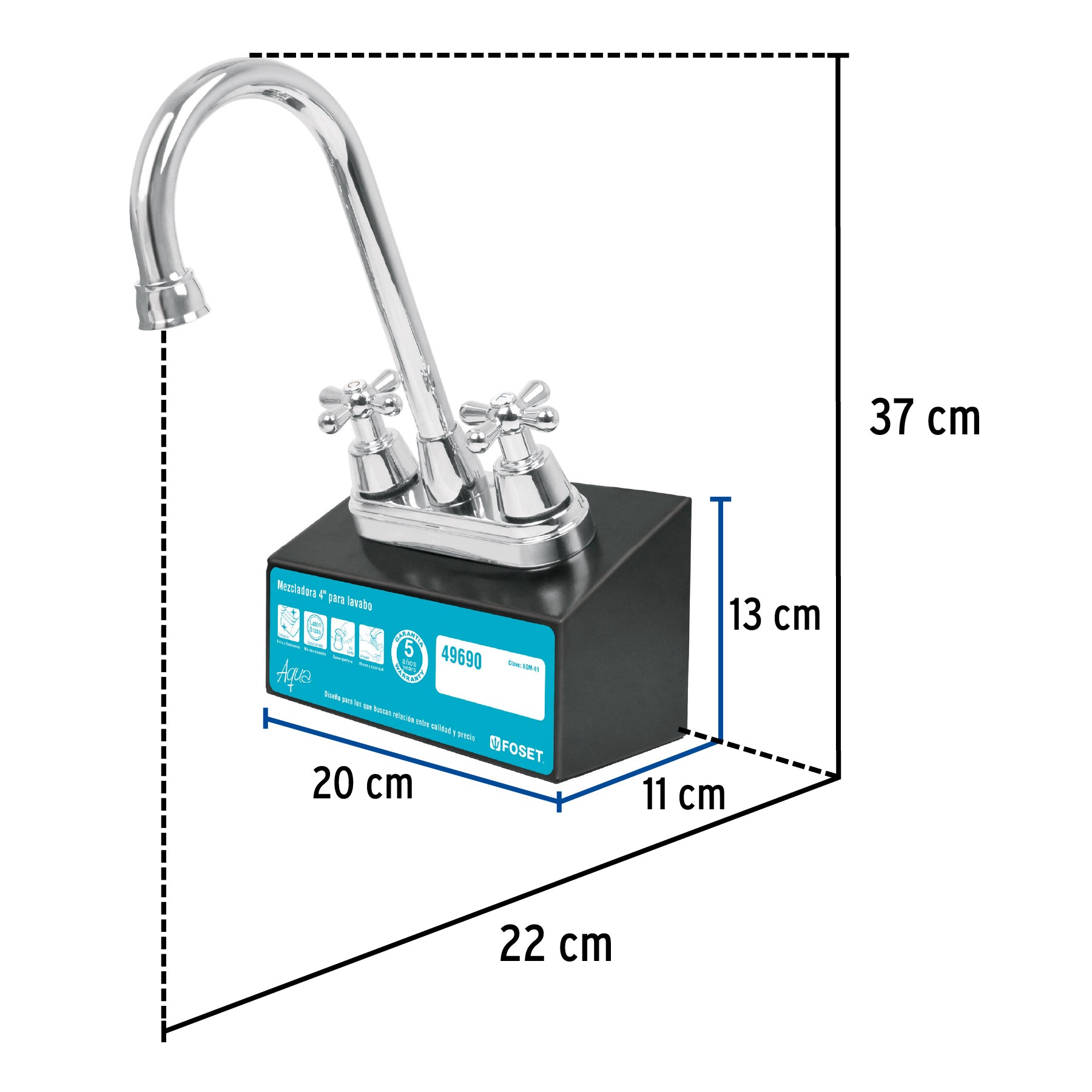 Exhibidor con mezcladora AQM-61, Foset EX-AQM-61 55725 MM3