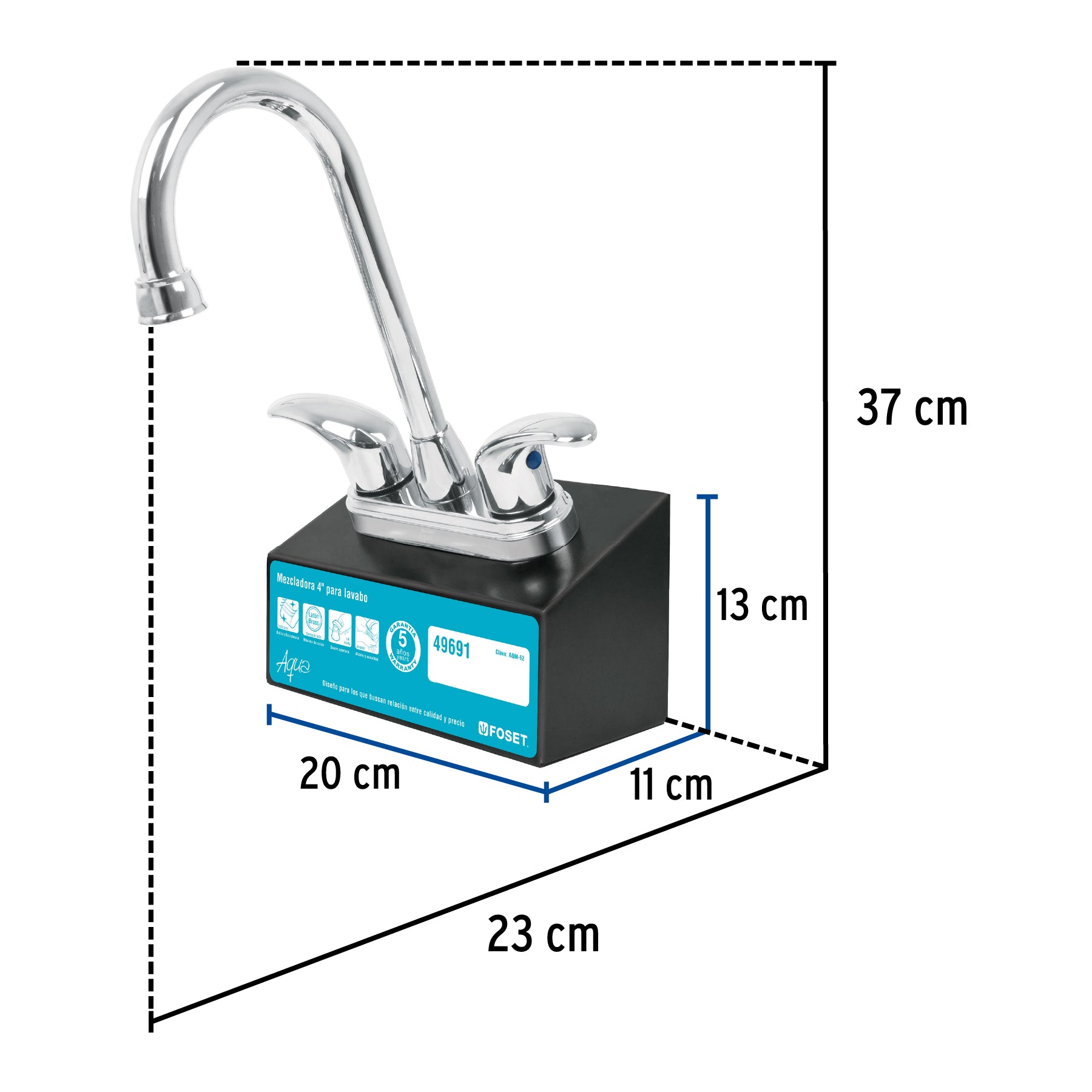 Exhibidor con mezcladora AQM-62, Foset EX-AQM-62 55726 MM3