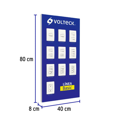 Exhibidor de Línea Basic armada, Volteck EX-BA-VK 57026 MM3