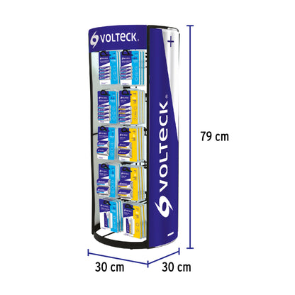 Exhibidor despachador de pilas Volteck 1 EX-DES-PIL1 55887 MM1