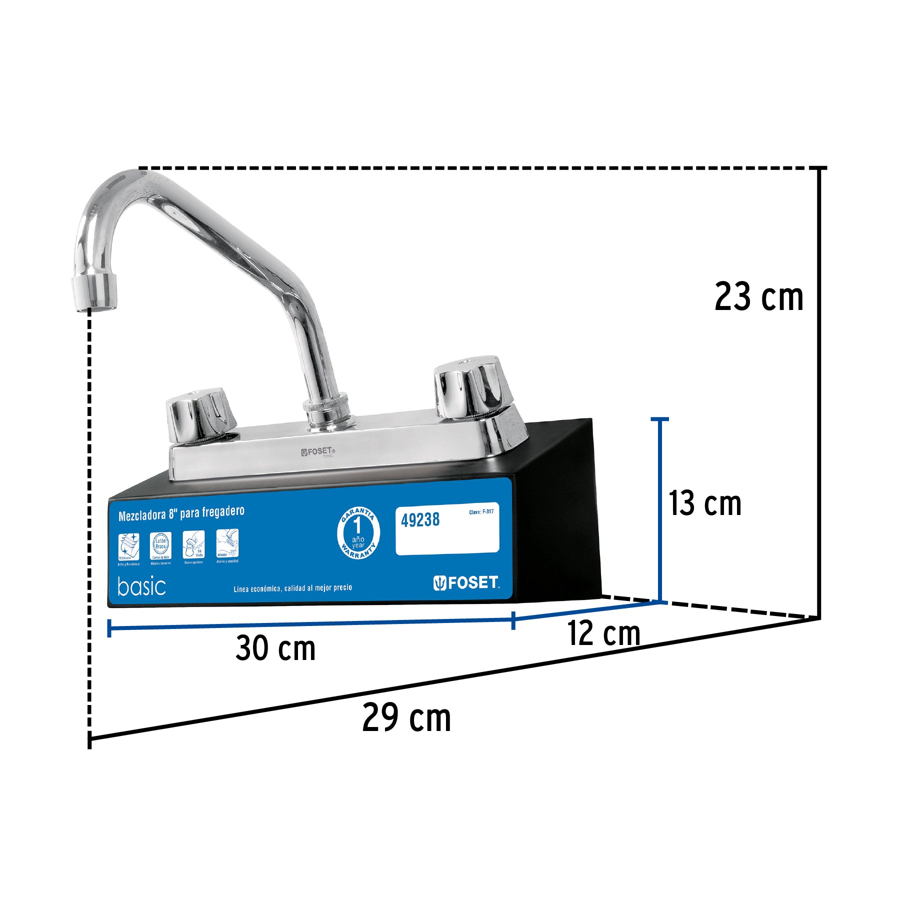 Exhibidor con mezcladora F-317, Foset EX-F-317 55281 MM3