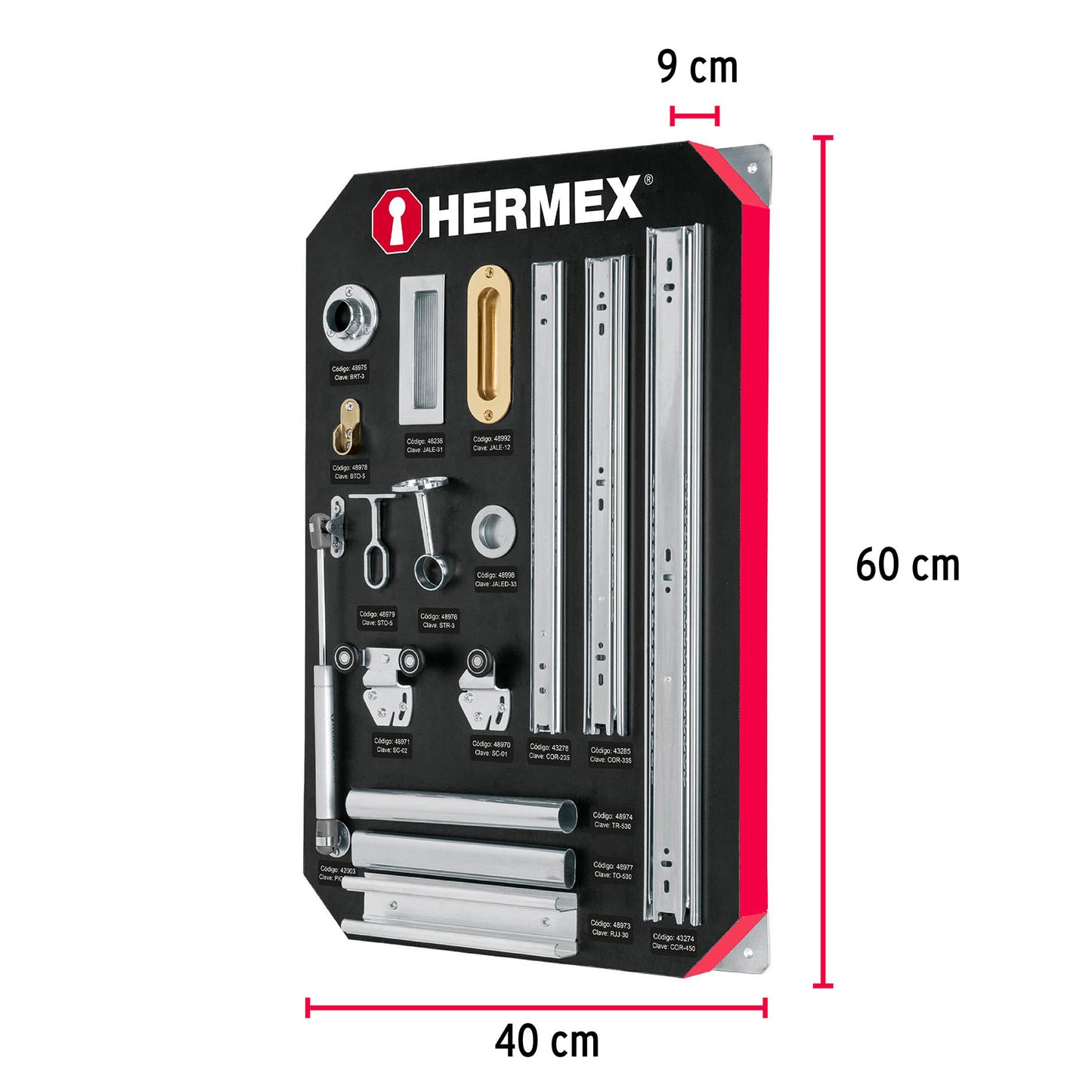 Exhibidor Hermex de accesorios para closet EX-HE-CLO 57189 MM3