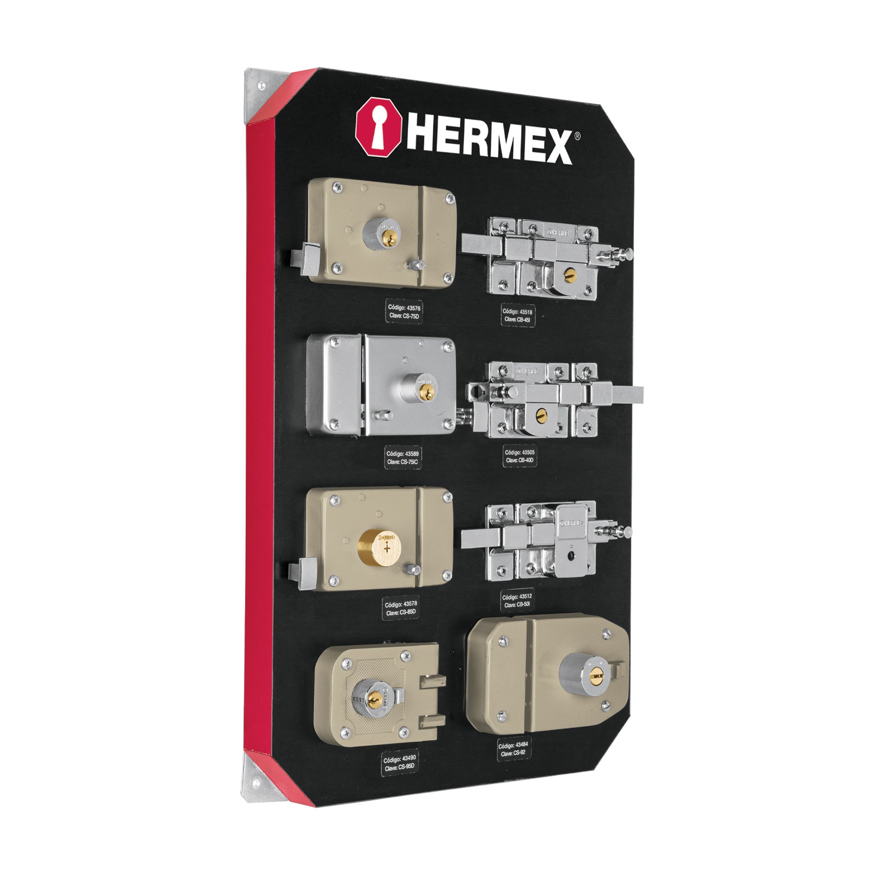 Exhibidor con cerraduras, Hermex EX-HE-SB 56363 MM3