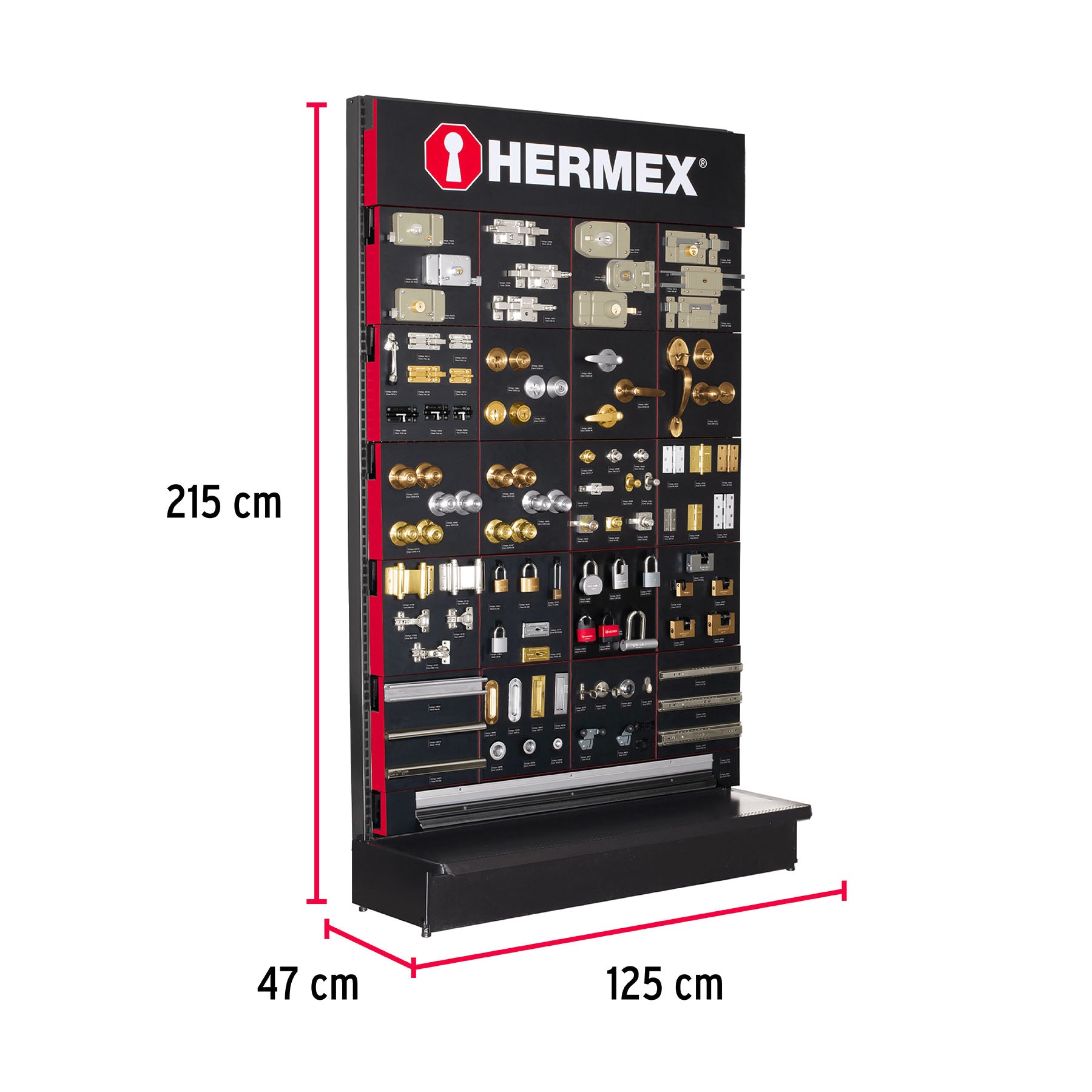 Exhibidor tipo góndola Hermex EX-HER-GO 55981 MM3