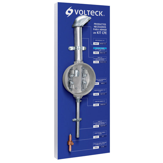 Tablero exhibidor de Kit CFE, Volteck EX-KIT-CFE 55952 MM3