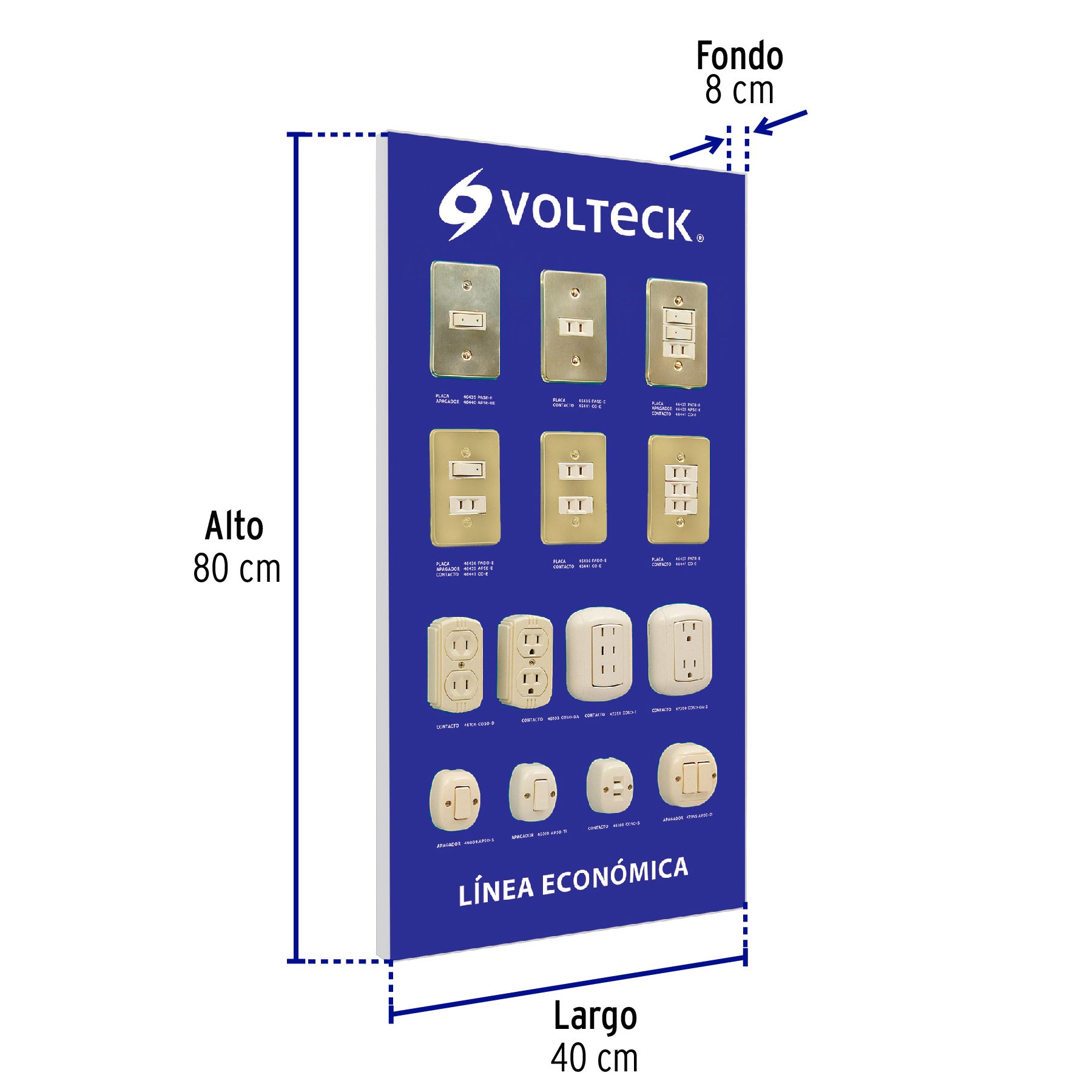 Exhibidor línea económica, Volteck EX-LE-VK 51584 MM3