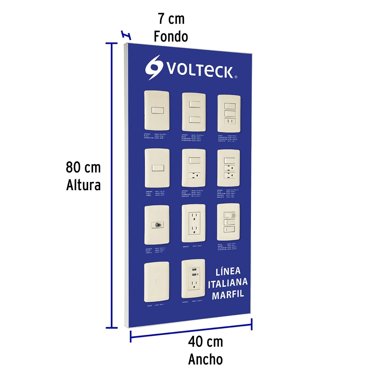 Exhibidor línea italiana, Volteck EX-LI-VK 51586 MM3