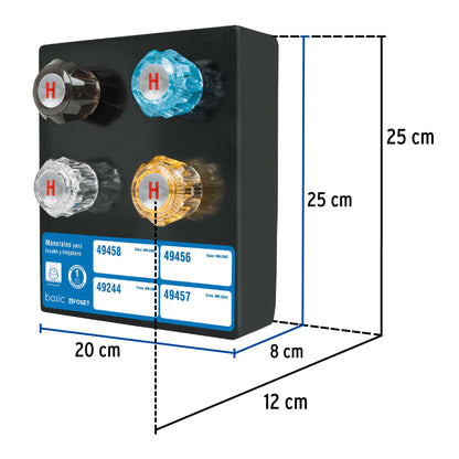 Exhibidor con manerales para fregadero, Foset EX-MM 55480 MM3