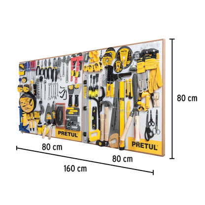 Exhibidor Pretul, 80x80 cm, 2 tableros EX80-PRE-2T 55915 MM3