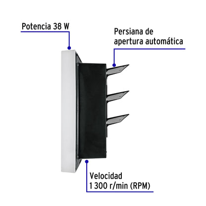 Extractor Industrial de aire 10', Volteck EXA-10I 46591 MM0