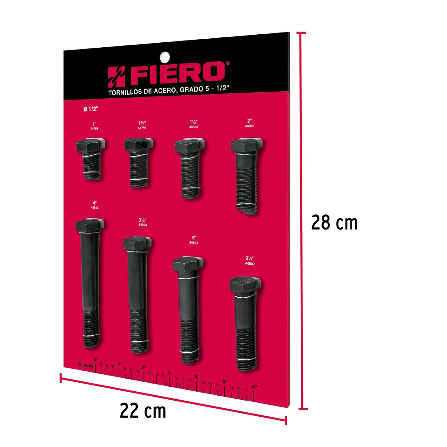 Exhibidor Fiero de tornillos #3, grado 5 EXF-TORA-3 55700 MM3