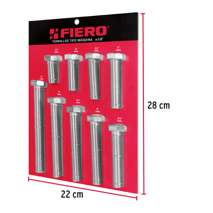 Exhibidor Fiero con tornillos tipo máquina, 5/8' EXF-TORM-5/8 55903 MM3