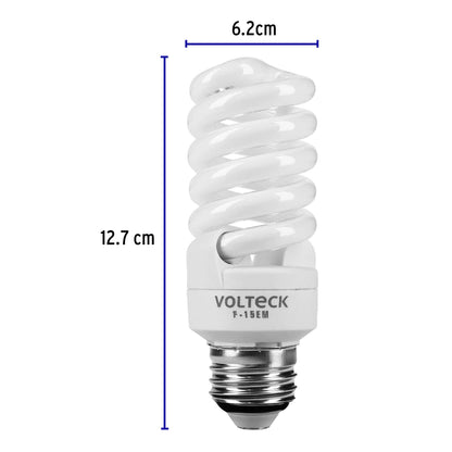 Pack de 4 lámparas espiral mini T2 15 W luz de día, en caja F-15EMX4 48509 MM0