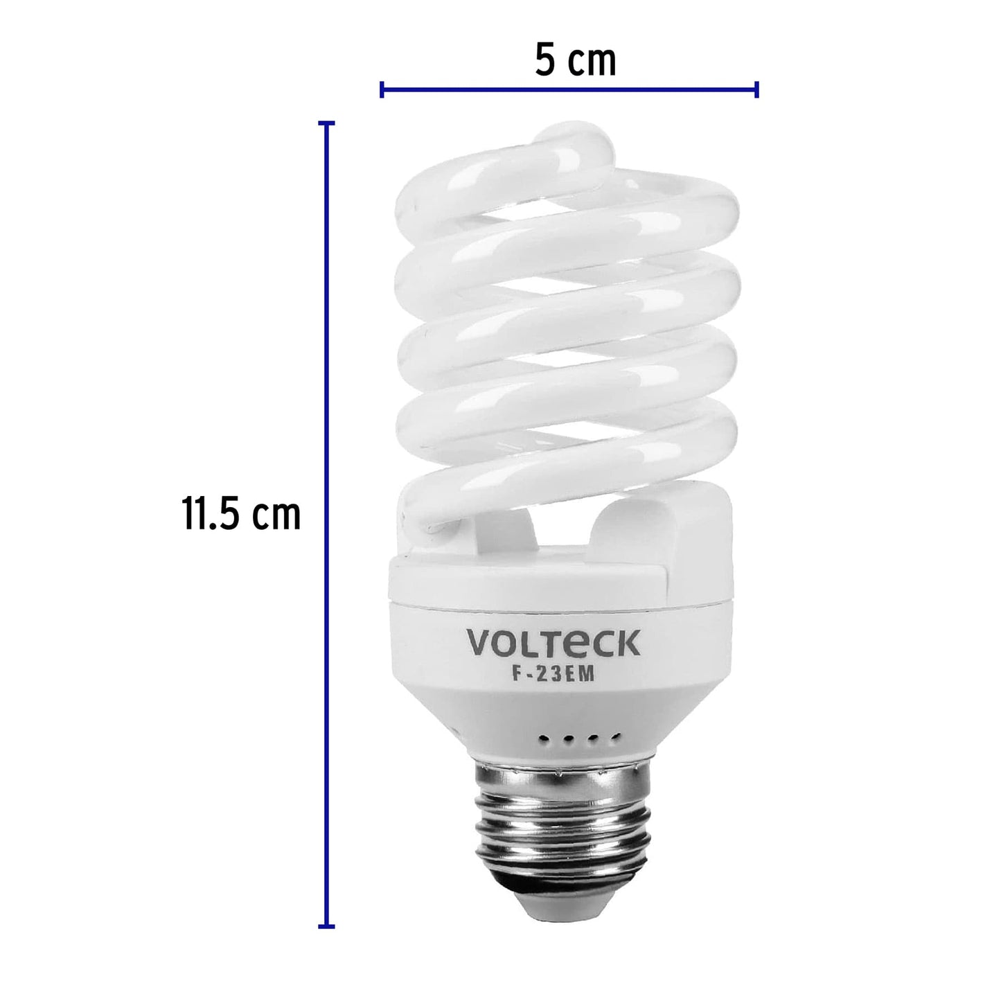 Lámpara espiral mini T2 23 W luz de día en blíster, Volteck F-23EM 46838 MM0