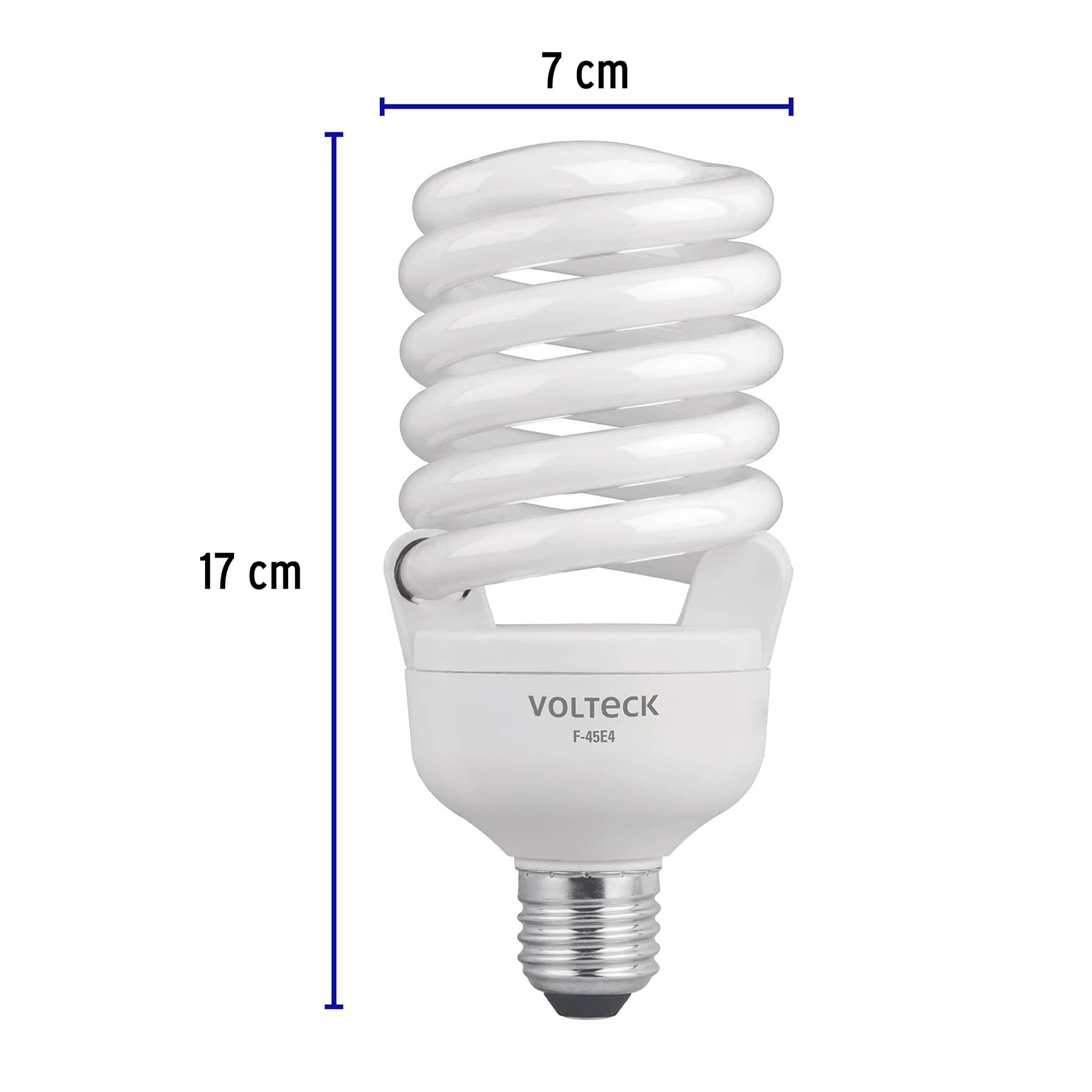 Lámpara espiral T4 45 W alta potencia luz de día, caja F-45E4 46828 MM0