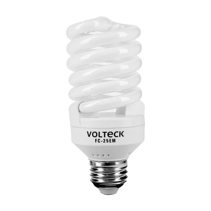 Lámpara espiral mini T2 25 W luz cálida en blíster, Volteck FC-25EM 48507 MM0