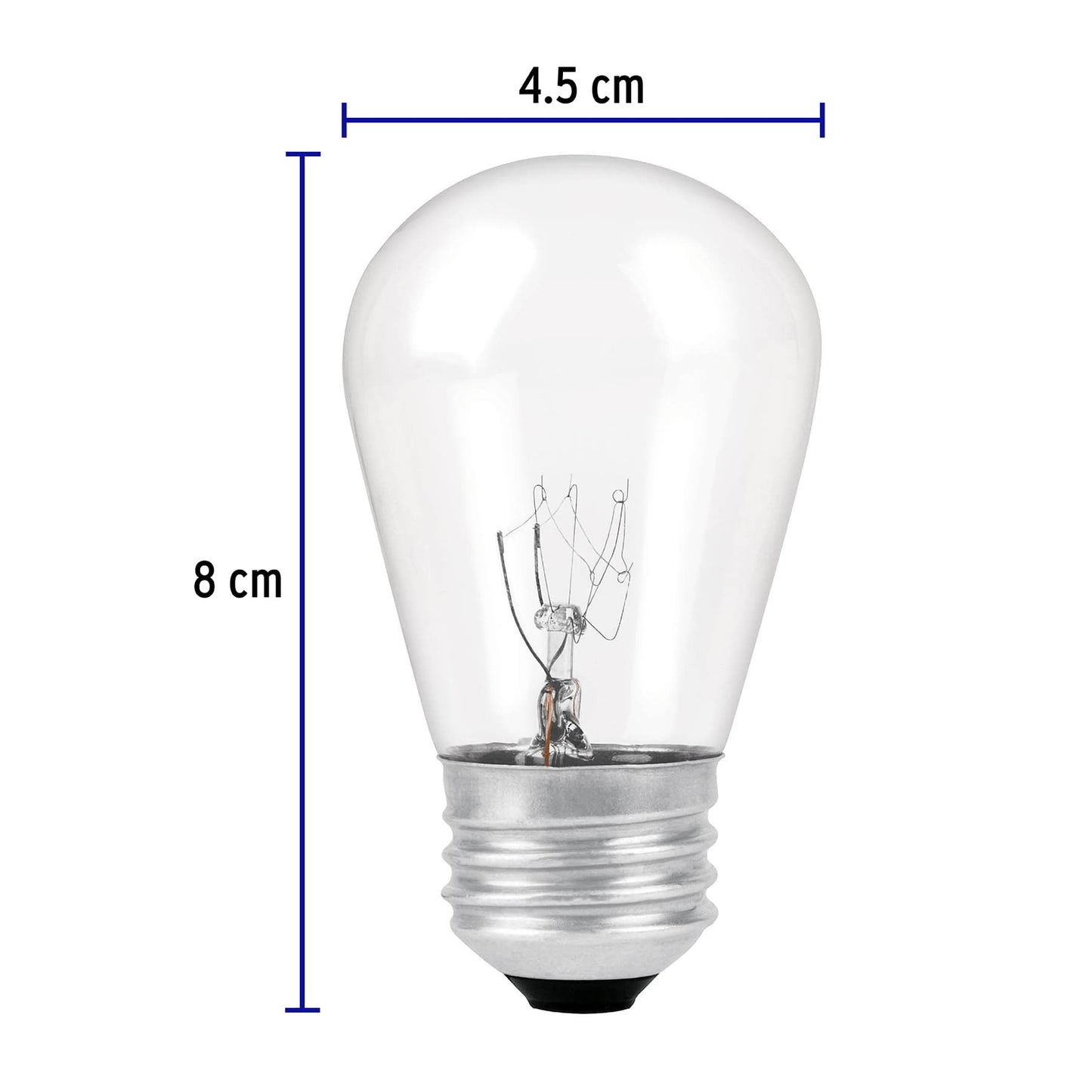 Lámpara incandescente S14 11 W luz cálida, Volteck FI-11 49091 MM00