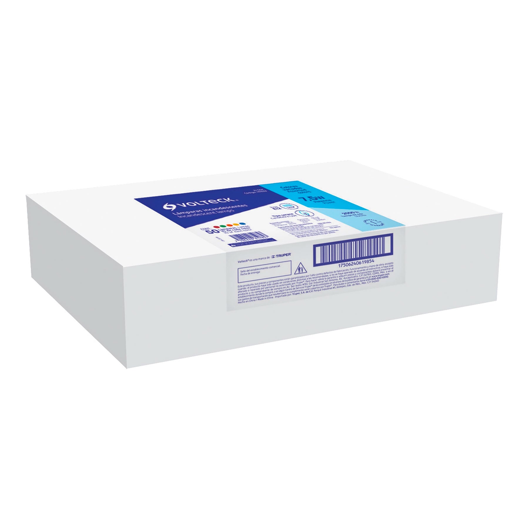 Caja con 50 focos incandescentes de colores base E12 7.5W FI-50C 46822 MM00