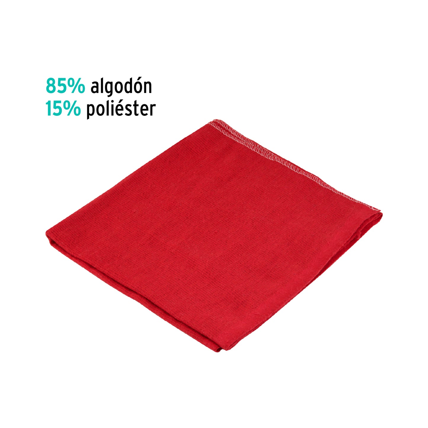 Franela roja de algodón de 1 m, Klintek FRA-1R  56027 MM1