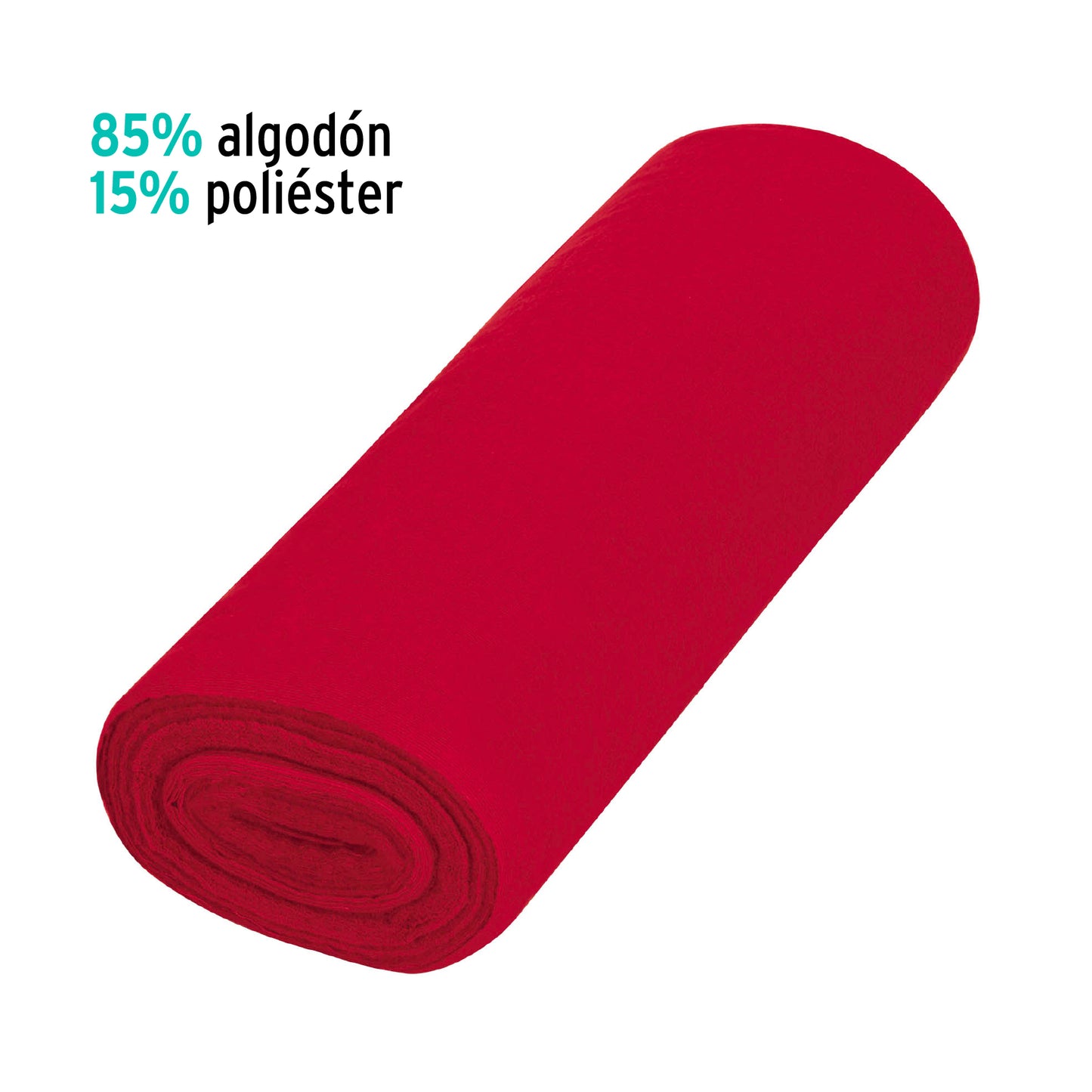 Rollo de 25 m de franela roja de algodón, Klintek FRA-25R  56022 MM1