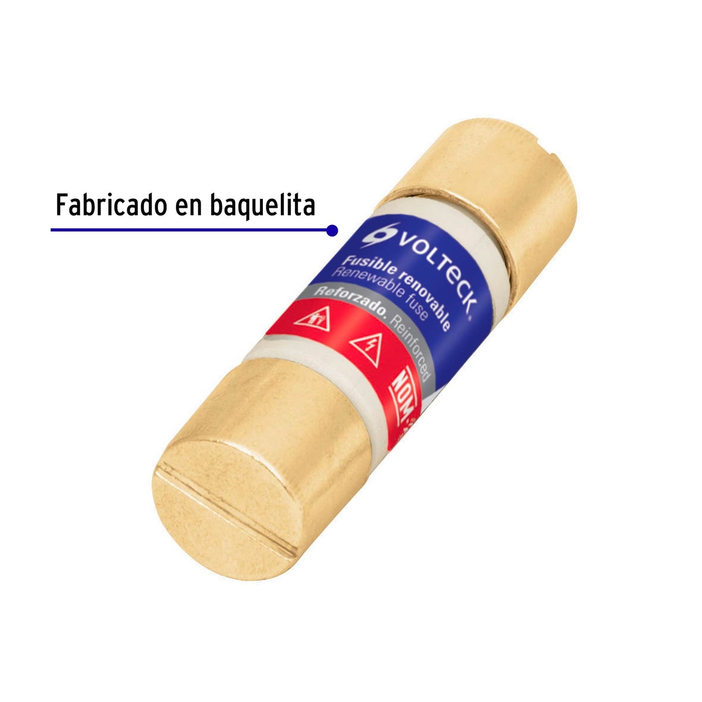 Fusible 30A, reforzado, blister, Volteck FUS-30RB 47292 MM1