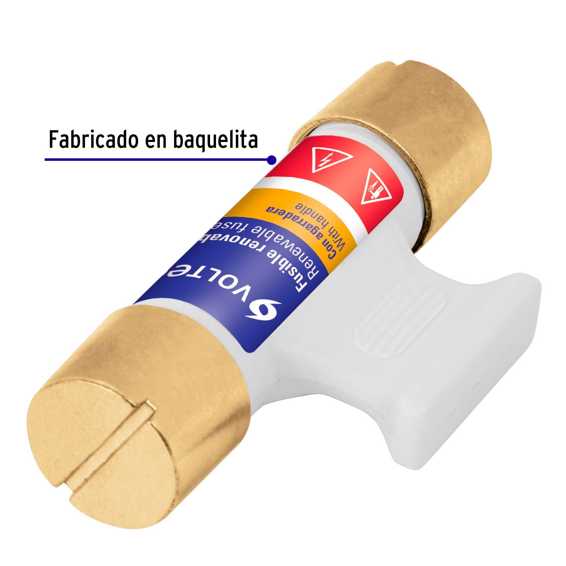 Fusible 60 A con agarradera, Volteck FUS-60A 47281 MM1